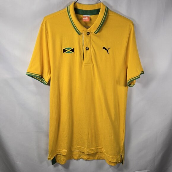 Puma Jamaica Yellow-Green-JAMAICA Mens Size X-Large - Picture 1 of 5